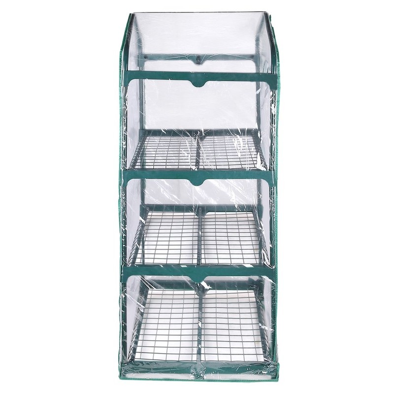 Palm Springs 3 -Tier Mini Greenhouse with Cover and Roll-up