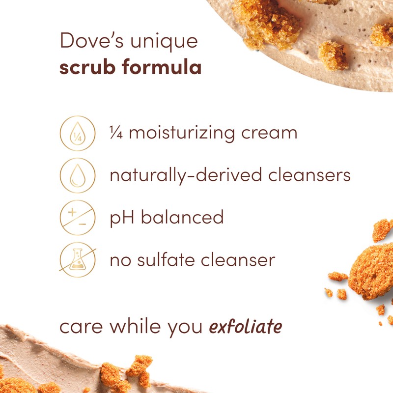 Dove Brown Sugar and Coconut Butter Body Scrub Exfoliates and