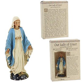 Our Lady of Grace Virgin Mary Patrons and Protectors Religious Figurine