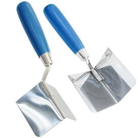 SUGOOE 2 PCS Drywall Corner Tool Set Stainless Steel Inside & Outside Corner Knife for Concrete, Plaster & Bricklaying