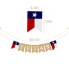 Rainlemon Yute Burlap Texas Lone Star State Bandera Banner para