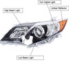 WFLNHB Headlights Assembly Replacement for Toyota Camry SE Style 2012