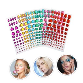CORHAD Handmade Acrylic Crystal Stickers Set 6 Sheets of Rhinestones for Scrapbooking Stickers Patterns