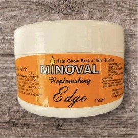 MINOVAL REPLENISHING EDGE HELP GROW BACK A THIN HAIRLINE 2oz / & Biotin Serum
