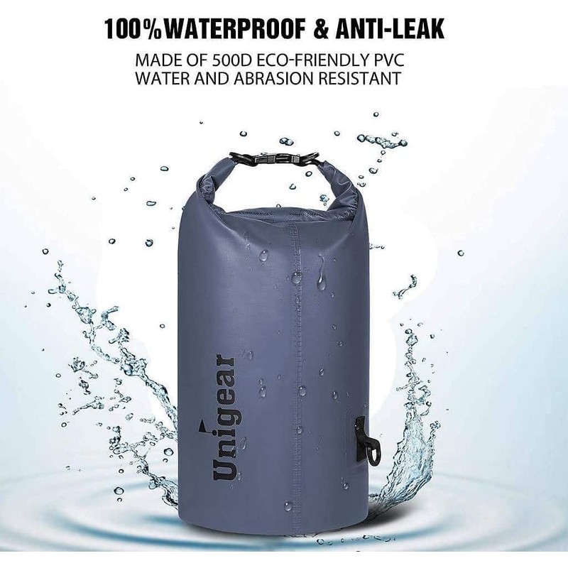 Unigear - Bolsa seca impermeable, flotante y ligera para kayak,