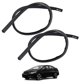 YzusGomumu 2Pcs Pair Roof Drip Moulding Weatherstrip Left & Right Side Compatible with 2012 2013 2014 2015 Honda Civic Sedan 4-Door Replaces# 74306-TR0-A01 74306-TR0-A11 74306-TR0-A12