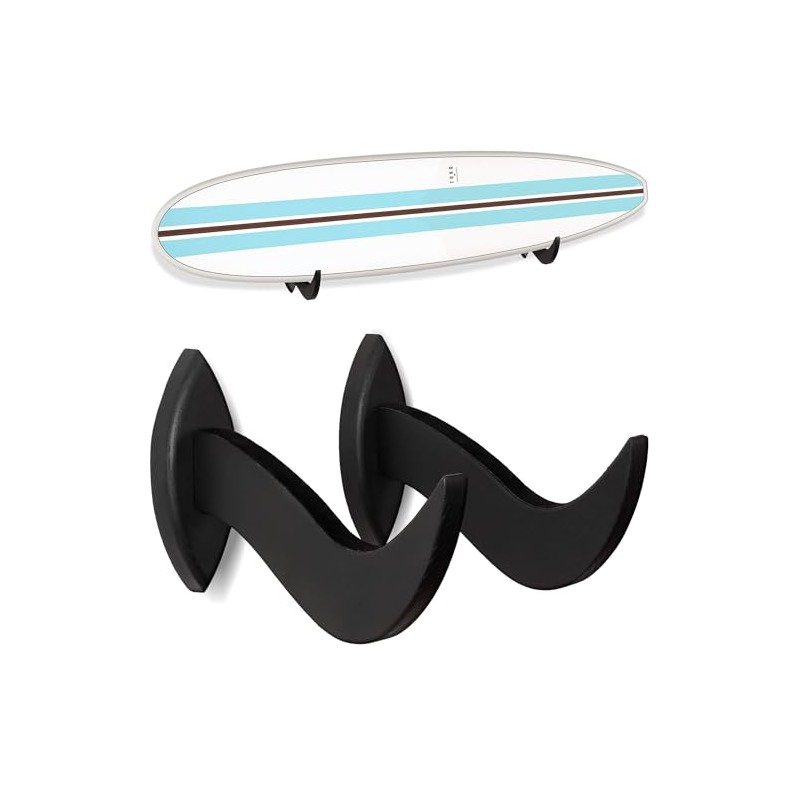 Hang 11 Surfboard Wall Mount - Stylish Wooden Rack for