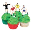 PME Cake and Cupcakes, Set of 9 Soccer Toppers, Standard,