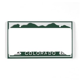CafePress P Nuckle Samples Colorado License Plate Holder Aluminum License Plate Frame, License Tag Holder