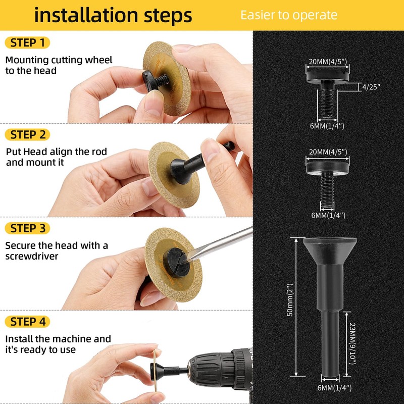 Sbestily Diamond Cutting Wheel 2 Inch Die Grinder Cut Off