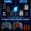 FUNPX Foam RC Airplane with Cool Led Light, 360° Flip