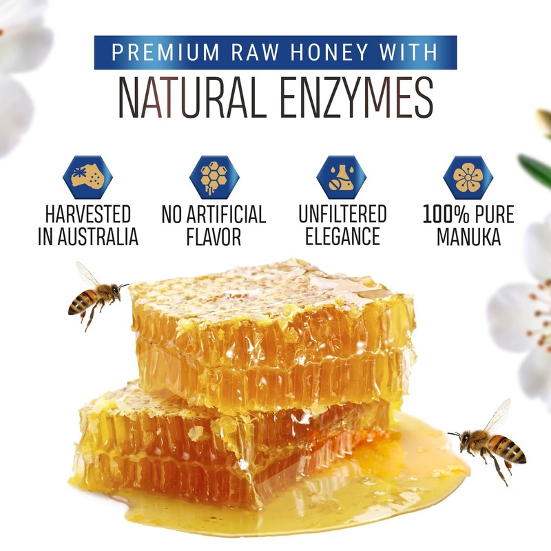 Berringa Manuka Honey Organic MGO 550+ High Strength, Supports General