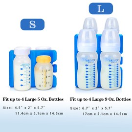 Teamoy Breastmilk Ice Pack, Bottle Ice Pack for Breastmilk Storage and Breastfeeding Working Mom, Medium