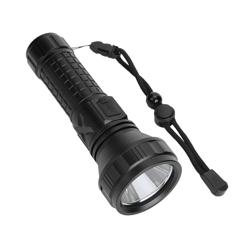 SST40 LED Flashlight USB Rechargeable 7000K 1600lm 3 Lighting Mode