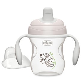 Chicco - Entrenador semi-suave con boquilla resistente a mordeduras y tapa sin derrames de 7 onzas, asas extraíbles y antideslizantes, apto para lavap