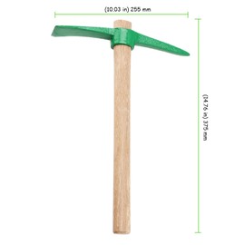 TAICHEUT 6 Pack 15 Inch Pick Hoe Tool, Pick Mattock with Wood Handle Garden Mattock Tool for Weeding, Planting, Exploring and Gardening
