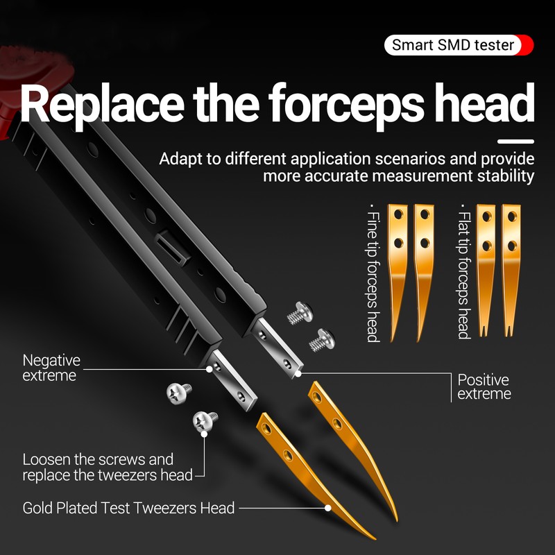 ANENG GN701 Smart SMD Tester 3000 Counts Multimeter Handheld Patch