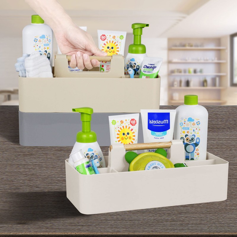 Baby Shower Caddy Plastic Nursery Portable Storage Organizer Caddy Tote