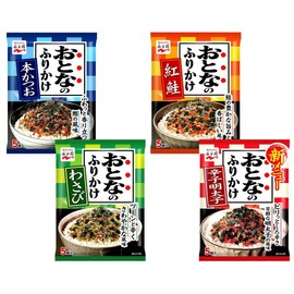 Nagatanien "Otonano-Furikake" Japanese Luxury rice seasoning 4 types set With MAIKO sticker Pio big bazar