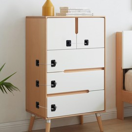 Refrigerator Lock, 6 Pack Fridge Locks with Thickened Wire Rope and Latch, Baby Proof Cabinet Locks with Keys, Safety Pantry Lock for Toddler Protection