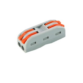 Dongge 50 PCS Quick Connection Terminal Conductor Compact Connectors Lever Wire Nut Wire Connectors 2 to 2 Inline Wire Connector Push-in Circuit Inline Splices 28-12 AWG