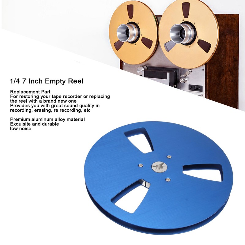 1/4 7 Inch Empty Reel Aluminum Alloy Universal 3 Open