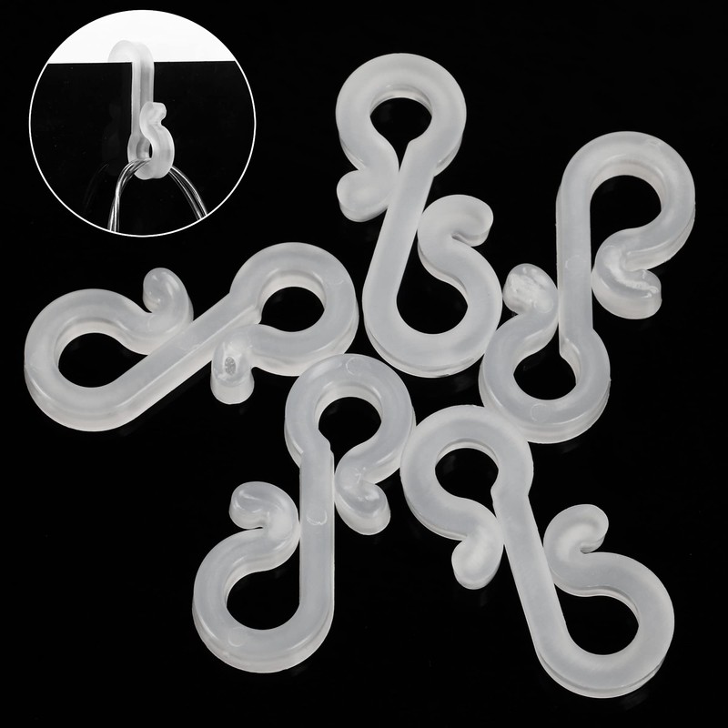 Mini Plastic Gutter Hooks 100 Pack - for Outdoor or
