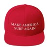 Make America Surf Again Cap (Embroidered Snapback Hat) Funny Parody