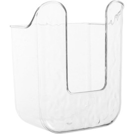 NUOBESTY Dispensador de Toallitas Húmedas Transparente Pet Sin Perforaciones, Caja Porta Toallitas de Pared Compacto para Baño y Cocina Almacenamiento
