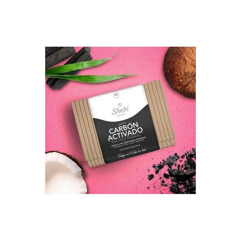 Kit Carbón Activado, Mascarilla Y Jabón Facial, Sheló Nabel.