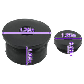 Carbhub 4 pcs Upper Lower Rubber Cushion Bushing Fit for Honda Accord 1990-2013, Honda CR-V 1997-2016, Honda City 2009-2016, Honda Odyysey 2005-2014 Fit 2003-2017 Replace 74173-SJ4-000, 74172-SM4-000