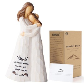 Mom Birthday Gifts,Mom Gifts from Daughters,5.5'' Mother and Daughter Figurine,Meaningful Gift for Mama on Birthday and Mother's Day