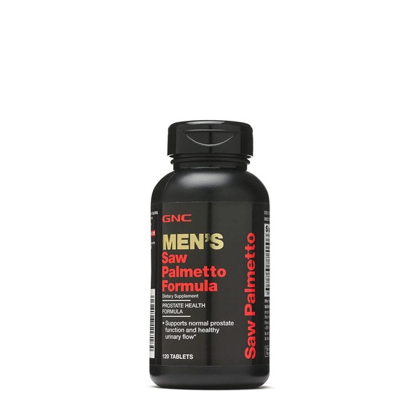 GNC Men's Saw Palmetto Formula, 120 Tablets, Supports Normal Prostate Function
