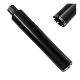 3" High Speed Wet Core Bit for Hard/Reinforced Concrete, 10mm Segment Height, 14" Drilling Depth, Wet Only, 1-1/4"-7 Arbor