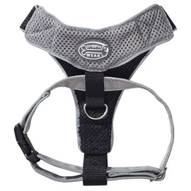 Doggles V Mesh Dog Harness, Gray/Black, XX Small