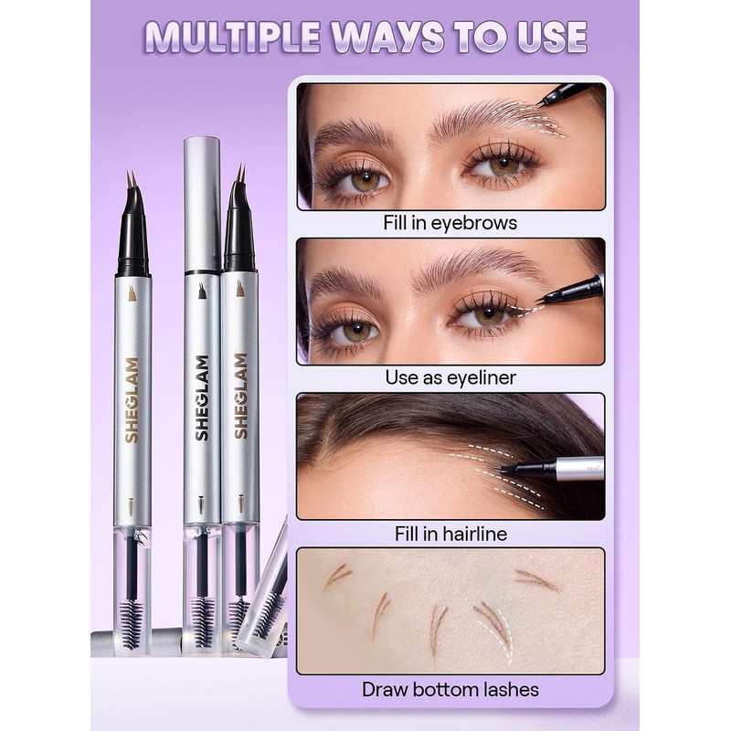 SHEGLAM Lápiz Laminador de Cejas Real Flow - Castaño Rojizo