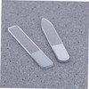 Beavorty 6pcs Crystal Nail Files Double-Sided Glass Nail Tools for