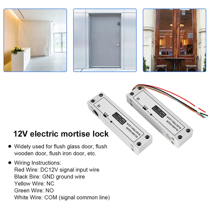 DC12V Electric Bolt Door Lock Mortise Surface Installation for Security