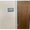 Framed ADA Compliant Exit Sign with Braille, 6" x 3"