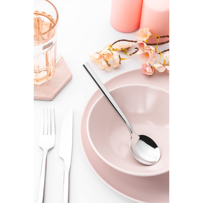 Grunwerg Contemporary Collection Chopstick Teaspoons TESCHP, 18/0 Stainless Steel, Set