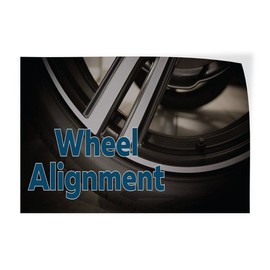 Decal Stickers Multiple Sizes Wheel Alignment Advertising Printing L Industrial Vinyl Safety Sign Label Automotive 20x14Inches