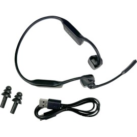 PRYME® - Auriculares inalámbricos Bluetooth de conducción ósea de oído abierto con micrófono con cancelación de ruido, compatible con teléfonos celulares, tabletas, adaptadores de radio inalámbricos