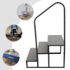 n/a Portable Step Ladder with Handrails for Home, Pool, and