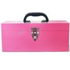16" Portable Metal Toolbox Large Tool Box 18-Gauge Fishing Tackle