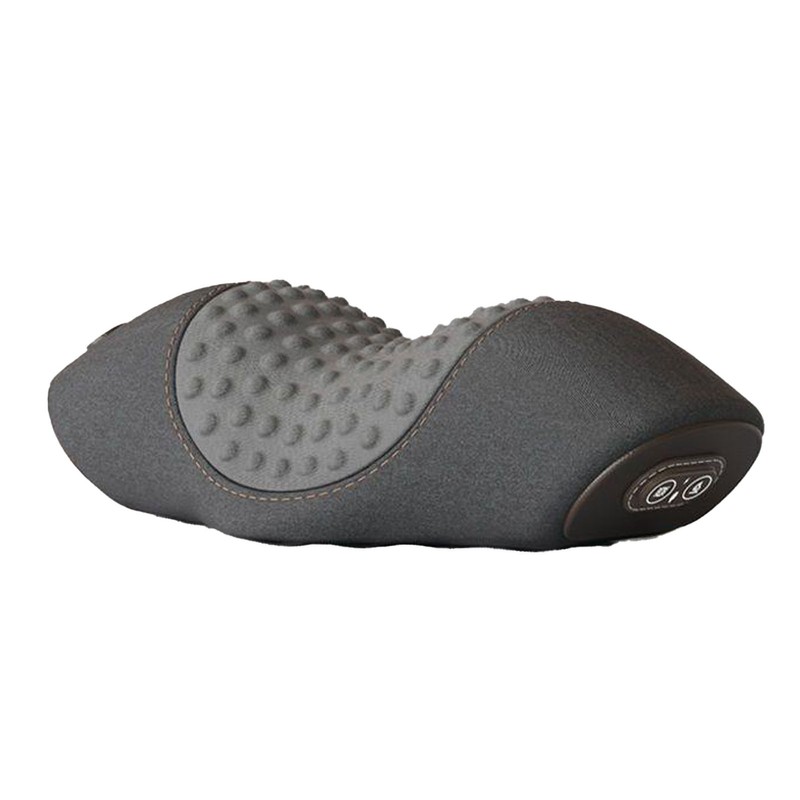 Heated Neck Support Pillow Massaging Memory Foam Breathable Cylinder Heated