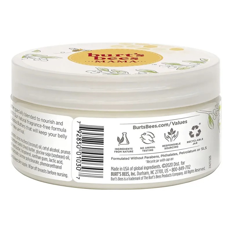Crema Abdomen Burt's Bees Mama Bee Hidratante y Suavizante 184.2g