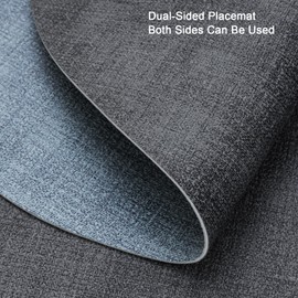 Chitomars Placemats and Coaster Set of 4, Place Mats Table Mats Coffee Mats Placemats set of 4 Triangle Waterproof Wipeable Dual Sided Kitchen Heat Resistant Non-Slip Washable