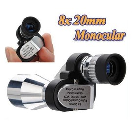 Meximore Compact Small Monocular Telescope Mini 8 x 20mm Portable Handheld Pocket Monoculars Outdoor Compact Adjustable for Bird Watching, Hiking, Camping, Fishing, Travel and Scenery