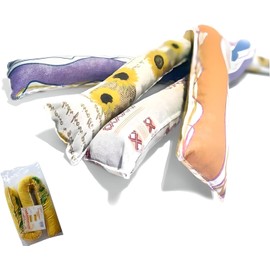 Draught Excluder in Cotton Fabric 120 cm Cotton Draught Excluder Draught Excluder for Doors and Windows, 1 Piece, Assorted Colours Made in Italy