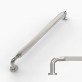 Amerdeco 10 Pack Brushed Satin Nickel Cabinet Pulls 6.3 Inch(160mm) Hole Centers Kitchen Cabinet Handles Solid Zinc Alloy Cabinet Hardware Drawer Pulls AM017